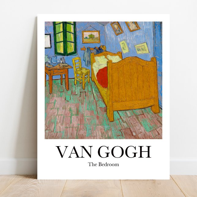 Das Schlafzimmer von Vincent van Gogh Poster (Own Van Gogh's Sanctuary: "The Bedroom" Poster. Vivid colors, museum-quality! )