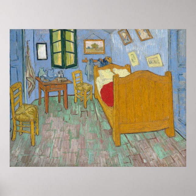 Das Schlafzimmer von Vincent Van Gogh Poster (Vorne)