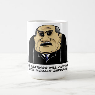 Das Schlagen fährt fort Kaffeetasse