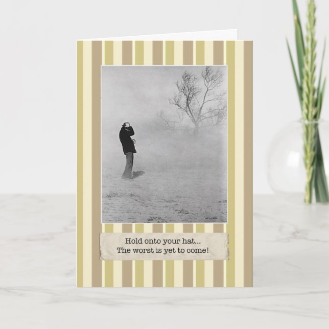 Das schlechteste ist, schon zu kommen! karte (Vorderseite)