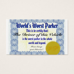 Das schlechteste Parker der Welt