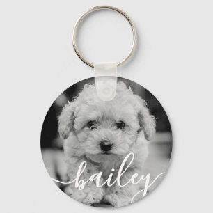 Das schlichte moderne Design des Hauses trägt sein Schlüsselanhänger