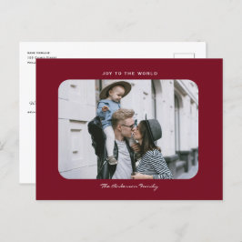 Das schlichte, moderne und saubere Weihnachtsfest Postkarte