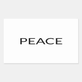 Das schlichte, schlichte Schwarz, modern elegant Rechteckiger Aufkleber