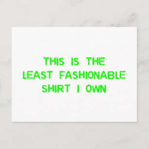 Das schlichte Shirt, das ich besitze Postkarte