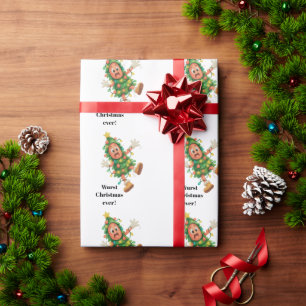 Das schlimmste Weihnachten ever! Lustige Salami Geschenkpapier