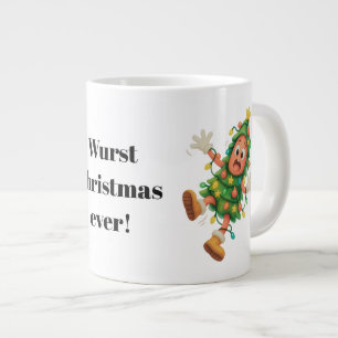Das schlimmste Weihnachten ever! Lustige Salami Jumbo-Tasse