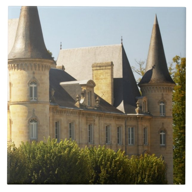 Das Schloss Baron Pichon Longueville im Fliese (Vorderseite)