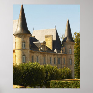 Das Schloss Baron Pichon Longueville im Poster