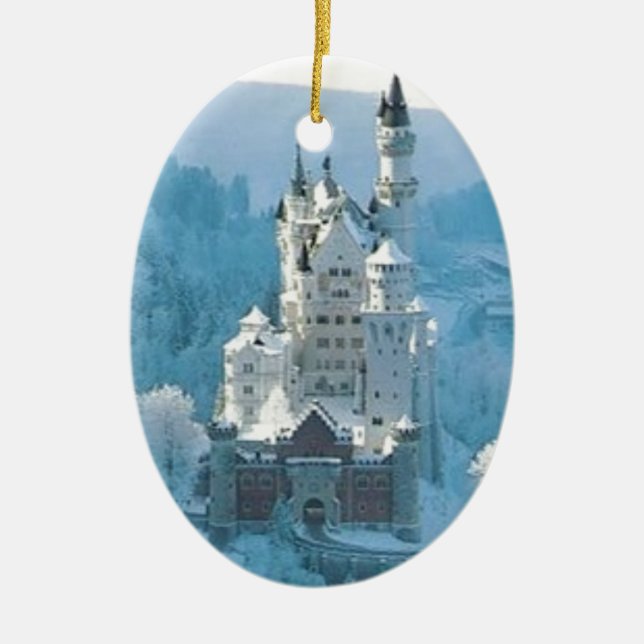 Das Schloss der Schneewittchens Keramik Ornament (Vorne)