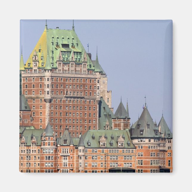 Das Schloss Frontenac in Quebec City, Kanada. Magnet (Vorne)