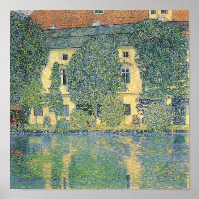 Das Schloss Kammer am Attersee III, 1910 Poster (Vorne)