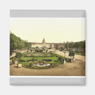 Das Schloss, Karlsruhe, Baden, Deutschland Magnet