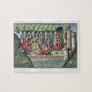 Das Schloss von Alamond und von seinen Puzzle