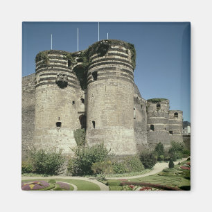 Das Schloss von Angers, fertig gestellt 1238 Magnet