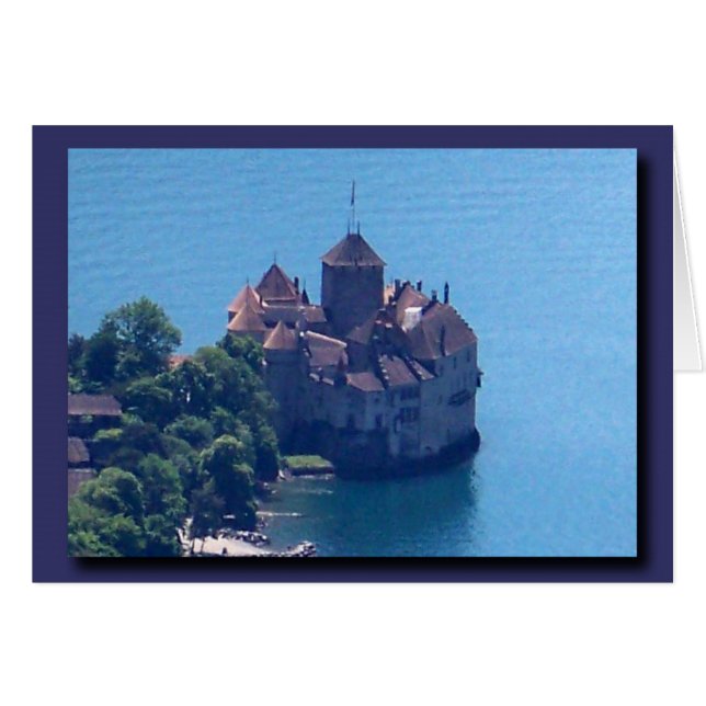 Das Schloss von Chillon von oben! (Vorderseite (Horizontal))