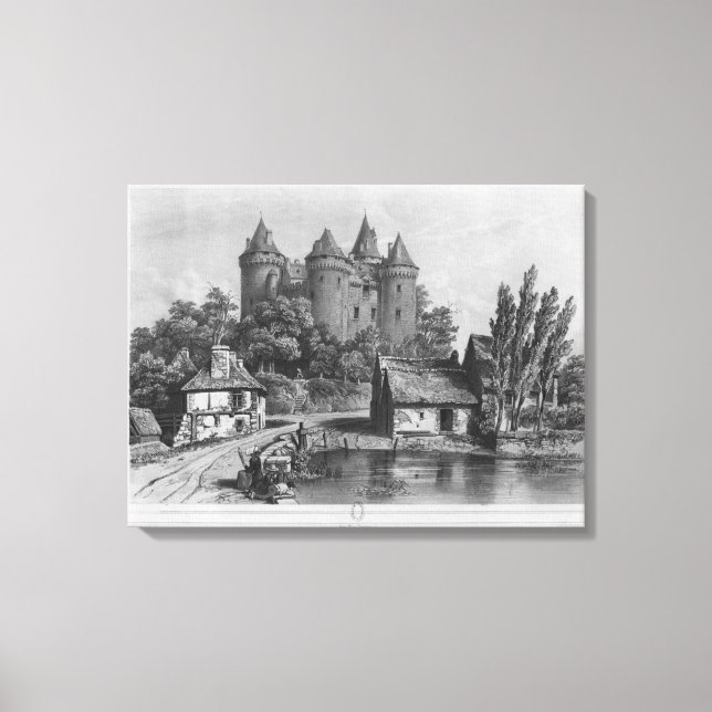 Das Schloss von Combourg Leinwanddruck (Vorderseite)