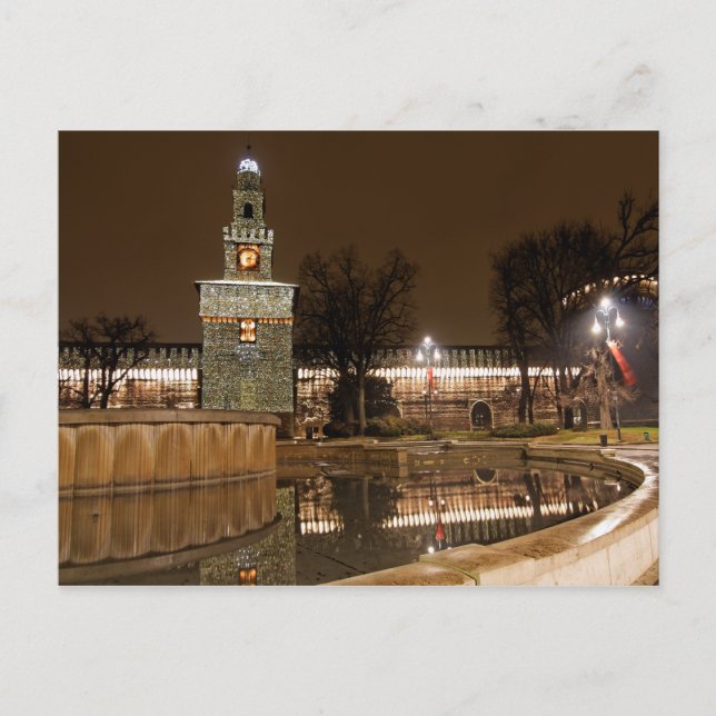 Das Schloss von Mailand Postkarte (Vorderseite)