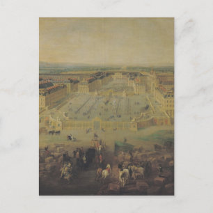 Das Schloss von Versailles und der Platz Postkarte