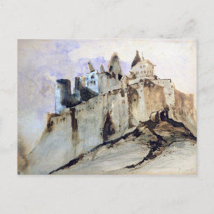 Das Schloss von Vianden, 1871 Postkarte