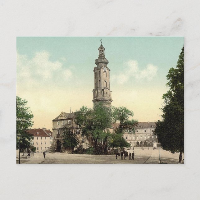 Das Schloss, Weimar, Thüringen, Deutschland Postkarte (Vorderseite)