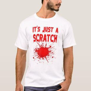 Das schmale Zombie-Bite-Halloween-Kostüm T-Shirt