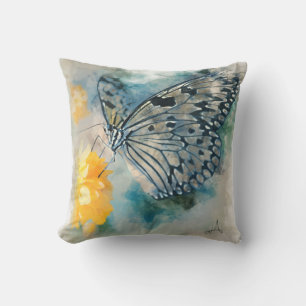 Das Schmetterling und die Blume Kissen