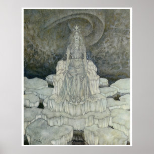 Das Schnee-Königin-Plakat durch Edmund Dulac Poster