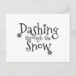 Das Schnee stürzen | Postkarte