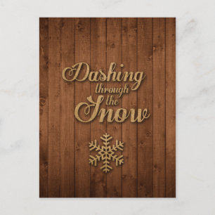 Das Schnee stürzen Postkarte
