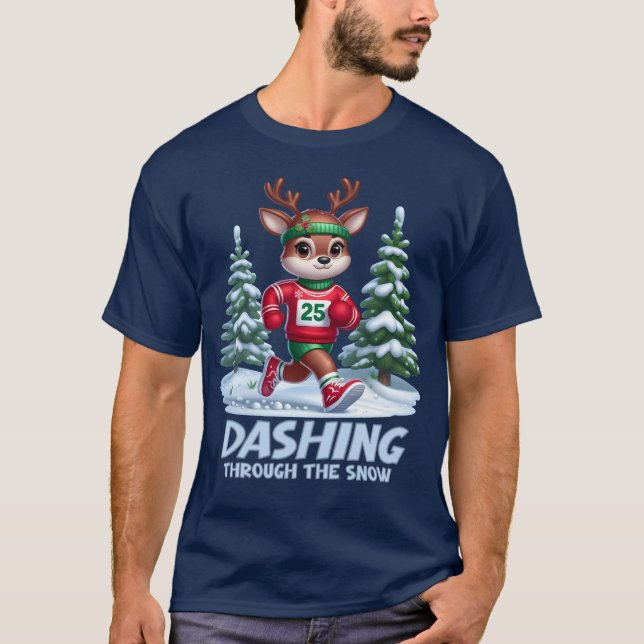 Das Schnee stürzen T-Shirt (Vorderseite)