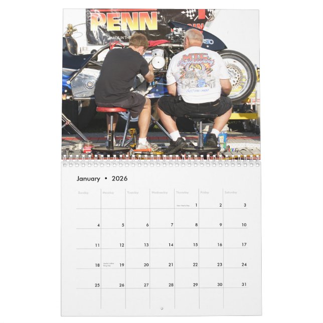 Das schnellste Dragbike auf dem Planeten II Kalender (Jan 2026)