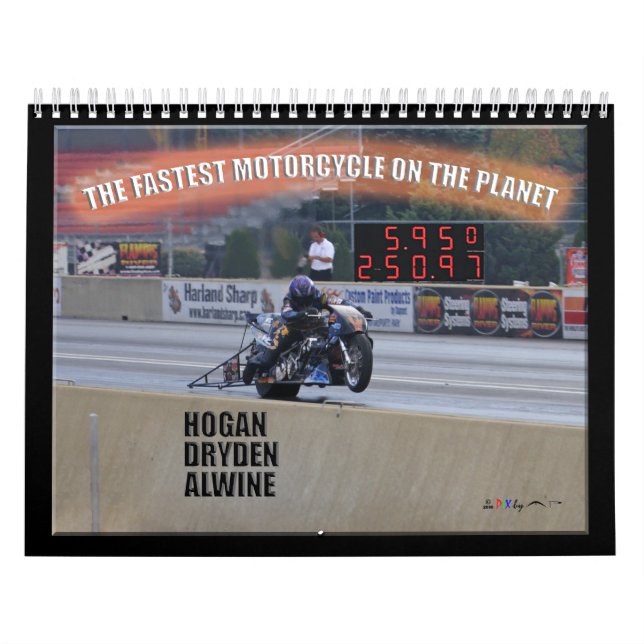 Das schnellste Dragbike auf dem Planeten… Sponsor Kalender (Titelbild)