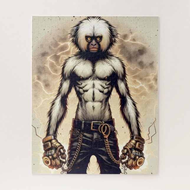 Das Schock-Affen-Rätsel Puzzle (Vertikal)