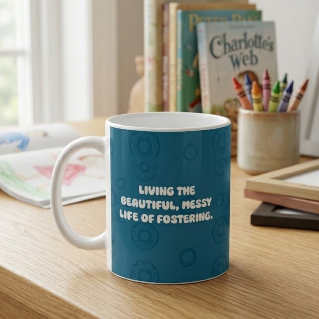 Das schöne chaotische Leben des Foster-Designs Kaffeetasse (Von Creator hochgeladen)