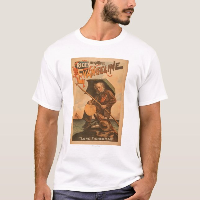 Das schöne Evangeline "einziger Fischer " des T-Shirt (Vorderseite)
