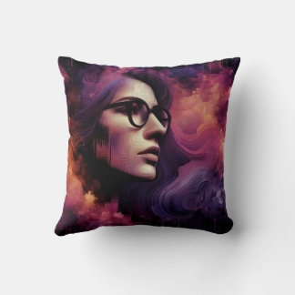 Das schöne Gesicht der Frauen Kissen