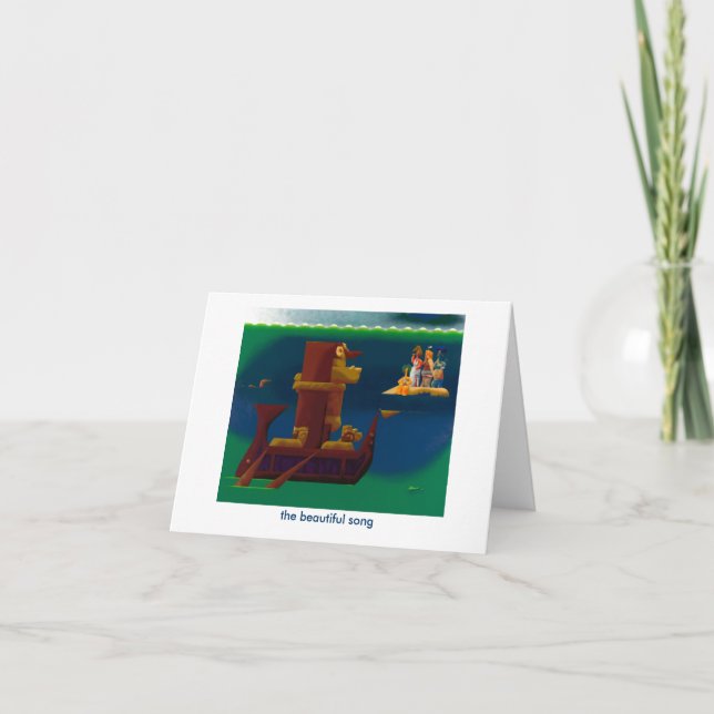 das schöne Lied - notecard Karte (Vorderseite)