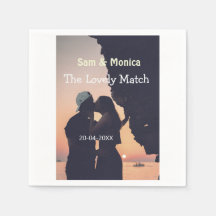 das schöne Match-Paar Hochzeitsname Datum einfach