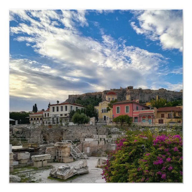 Das schöne und farbenfrohe Athen  Fotodruck (Vorne)