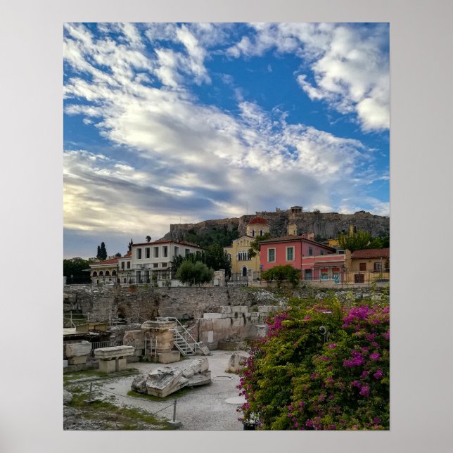 Das schöne und farbenfrohe Athen  Poster (Vorne)