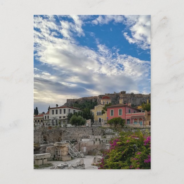 Das schöne und farbenfrohe Athen  Postkarte (Vorderseite)