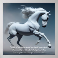 Das schöne Weiße Pferd Kunst Weißes Messias