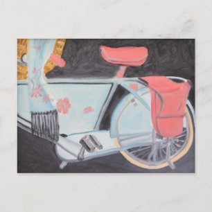 DAS SCHÖNSTE FAHRRAD IN PARIS POSTKARTE