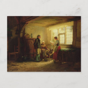 Das Schreiben von 1869 Postkarte