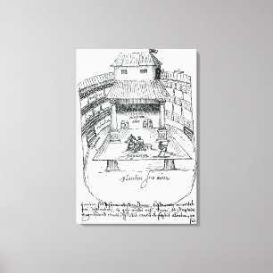 Das Schwan-Theater, Southwark Leinwanddruck