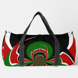 Das Schwarz-Rot-Kenia-Sportprogramm muss Duffle Bag