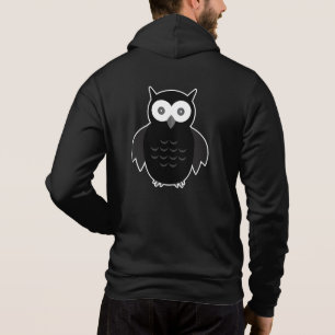 Das Schwarz-Weiß-Owl Hoodie