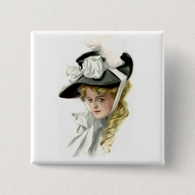 Das schwarze Bonnet Button (Vorderseite)