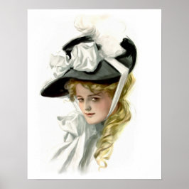 Das schwarze Bonnet Poster